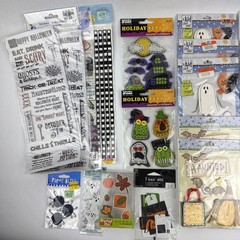 Scrapbook Lot Halloween Fall Scrapbooking Crafts Felt Stickers 3D Embellishments