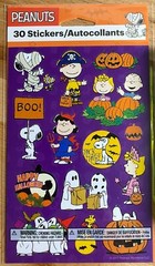 Peanuts Halloween Stickers Snoopy New Sealed 2 sheets Free Ship