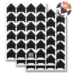 360 Pcs Photo Corners Self Adhesive, Scrapbooking Photo Mounting Corners, Bla…