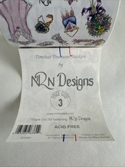 Retro Beauty Girl Sticker ROLL NRN Designs Scrapbook Stickers Shoes Accessories￼