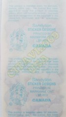LOONEY TUNES BABY DAFFY DUCK PRISMATIC STICKER SHEET SANDYLION COLLECTABLE RARE.