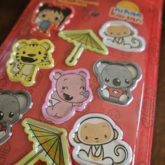 Vtg 2010 Nickelodeon Stickers Stretch Bands Lot Ni Hao Kai-Lan Dora Diego 3pk