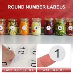 1 Inch Number Stickers, Number 1 Sticker Numbers Labels Self Adhesive, Black