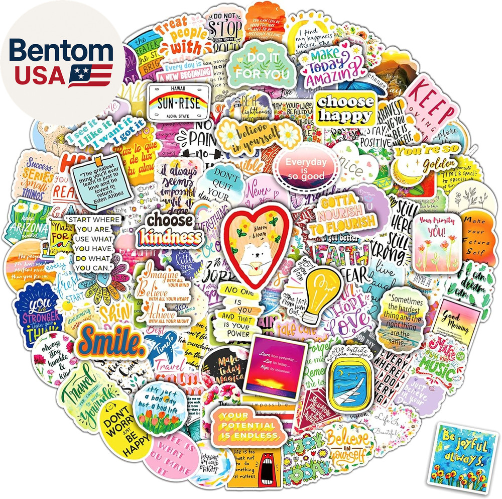 300PCS Motivational Sticker, Inspirational Words Stickers for Teens Adults Stude
