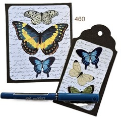 Butterflies Tags Cards Scrapbooks Junk Journal 460