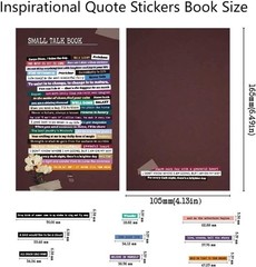 Inspirational Quote Stickers Book for Journaling and Scrapbooking, 60 Sheets …