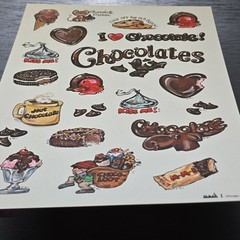 Rare 1980 Vintage Mark I Chicago SS9 Chocolat Sticker Sheet Cute