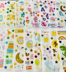199+ Stickers, Care Bears, Hello Kitty, HAPPY BIRTHDAY, Sofia, Disney Girl Theme