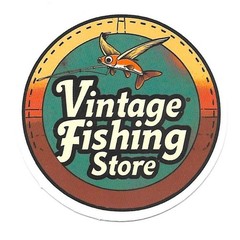 Vintage Fishing Store Logo Decal Sticker Vinyl Die Cut Retro Lure Tackle Gift