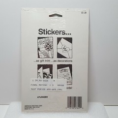 Vintage American Greetings TOY VEHICLES Stickers 4 Sheets NIP w/ Test Rating