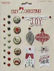My Minds Eye «Cozy Christmas» 6×6 Paper & Embellishments (A) – Save 60%