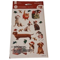 Christmas Sticker Lot: 662Total Stickers Dogs Cats Santa Trees Snowman Nativity