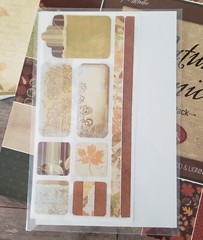 Thanksgiving Fall Journal Supply Lot 50+ Scrapbooking Paper Crafts Stickers Tags