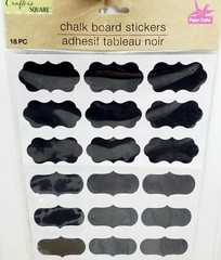 Chalk Board Stickers 2.25″X1″ Pantry Lot of 2 Crafters Square 36 Labels Total