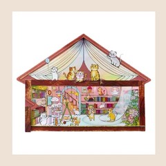 4 (3D) 6.3 x 4.1 Isometric Scene Rooms. Reading, Recreational, Tea, and Music.