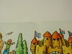 Lot 8 Vtg 1989 Hallmark Sticker Sheets: Dinosuar, Noah’s Arc, Monkeys, Castle