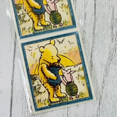 NEW Vintage Classic Winnie the Pooh & Piglet Honey Pot Sticker Sheet 6 Stickers