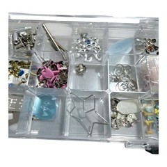 Making Memories Embellishment Lot Brad Bars Fasteners Charms Rhinestones