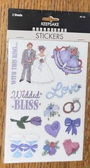 KeepSake Essentials Wedding Bliss Ring True Love Special Moments Cake Stickers