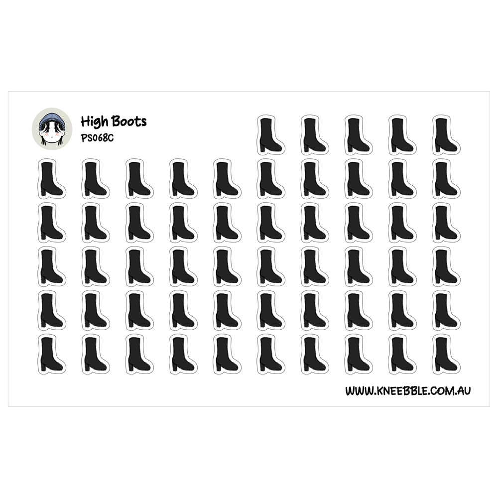 High Boots Stickers – Stylish Planner Stickers With Chic Boot Design