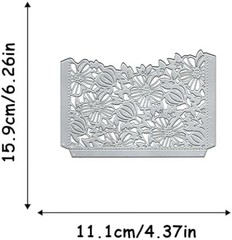 Metal Die Cuts Flower Hollow Out Greetings Card Backgrounds for Making Stamps Cu