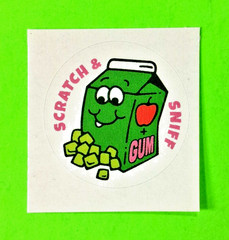 Apple Gum Box Scented Everything Smells Sticker