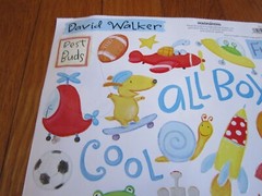 David Walker Stickers Creative Imaginations Little Boy Son Child Sports USED