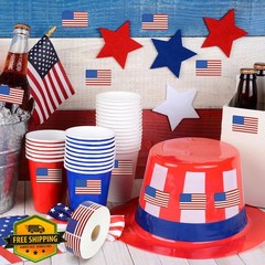 DECYOOL American Flag Stickers Roll 800 Pcs