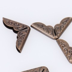 100PCS Furniture Decorative Cover Metal Book Corners Scrapbooking Protector