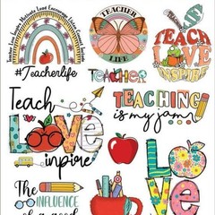 Violette Stickers Teachers Rule Sticker Sheet Back to School Appreciation Gift
