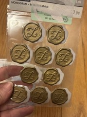 Recollections Monogram Stickers Letters S R E M A H P K B T Junk Journal Lot