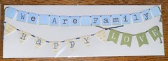 RARE Deja Views We Are Family Banners Happy Love Scrapbook Craft Wedding Titles