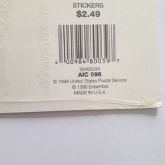 Vintage USPS 1998 America’s Teddy Bear Stickers – 5 Sheets in Opened Packaging