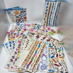 Huge lot of Stickopotamus scrapbook stickers mixed themes Summer Cowboy