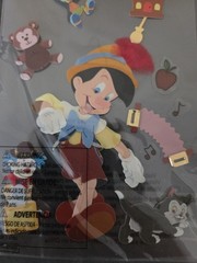 Vintage Disney Pinocchio Dimensional Sticker Collage 11pc EK Success MINT