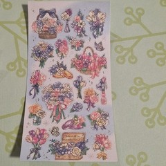 Cottagecore Floral Flowers Bunny Spring Sticker stickii club Bundle Lot journal
