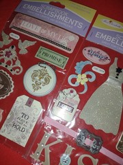 Wedding Love & Romance Scrapbook Sticker Embellishments Lot Valentine’s stickers