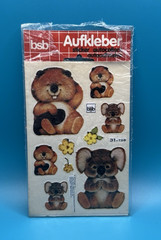 VTG NEW BSB Aufkleber Beaver & Koala Sticker Sheet 1979