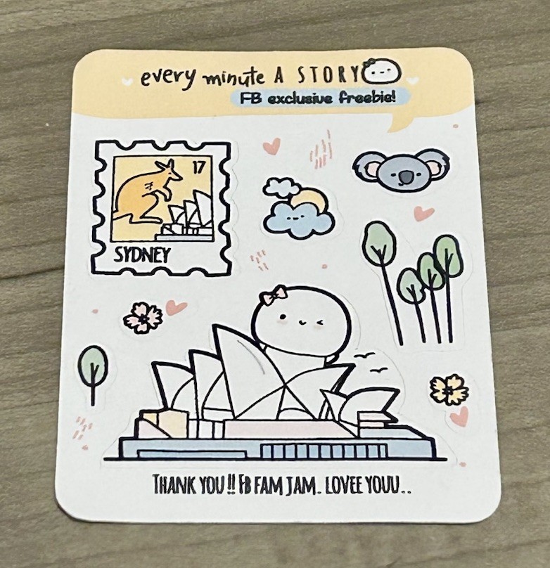 Every Minute A Story Sydney / Australia 🇦🇺 Mini Sticker Sheet EMAS Stickers