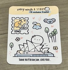 Every Minute A Story Sydney / Australia 🇦🇺 Mini Sticker Sheet EMAS Stickers