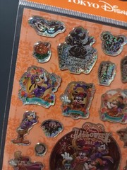 Disney Epoxy Prism Sticker Sheet Pack TOKYO DISNEYLAND DISNEYSEA JAPAN Halloween