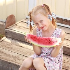 Watermelon Grosgrain Ribbons 8 Pack – 3/8 Inch Summer Theme Watermelon-3/8″