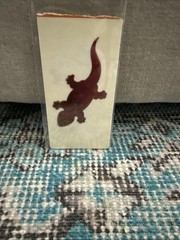 Rare Vintage 80s Mystik Oilie Lizard Large Touch Sticker 1980s NIB