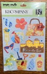 K&Company Happy Trails Fun in Sun Beach Vacation Travel Lotion Sea Shells Ball