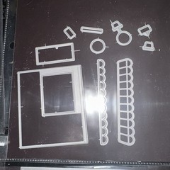 Thin Die Cut Lot For Paper crafting + More Hexagons Hearts Frames Borders