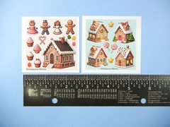 Christmas Holidays Trees Presents Gingerbread Nutcracker Mini Sticker Sheets Set