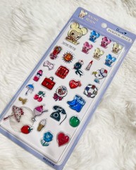 Rune Naito Vintage Puffy Stickers Lot 2pcs Heisei Retro Kawaii 3D Cat Japan y2k