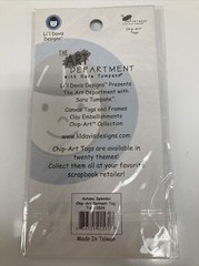 The Art Department Li’l Davis Designs Chip Art Tags Autumn Splendor NIP Crafts