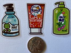 THE CAT SHOP Mylar Stickers(6pc) •Shampoo•Soap•Chinese•Mask•Body Wash•Hair Care•