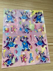 Lisa Frank Panda Painter Sticker Tote